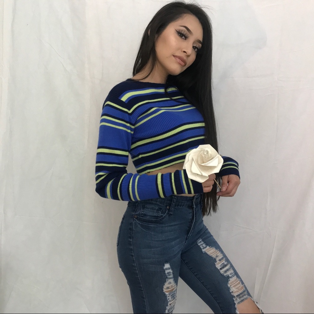 Cropped L/S sweater